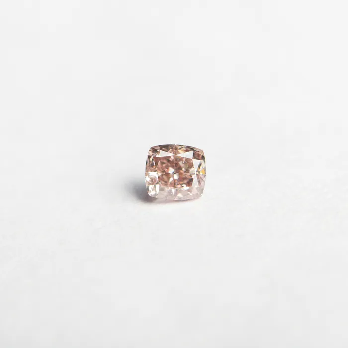 013ct 286x263x193mm GIA Fancy Orangy Pink Cushion Brilliant 2410101 Misfit Diamonds Earrings
