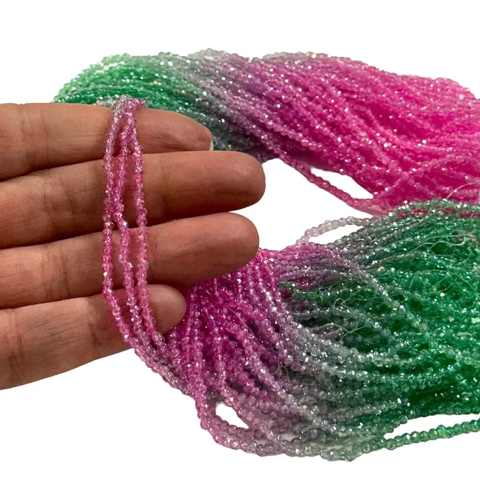 2mm Crystal rondelle beads strand 170 pcs PBC2C119 Peppy Beads Earrings