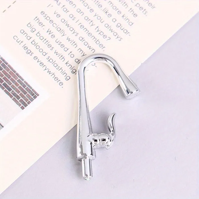 2pcs1 Set Deluxe Gold and Silver Single Head Faucet 112 Scale Dollhouse Accessory Miniatures by NC Earrings