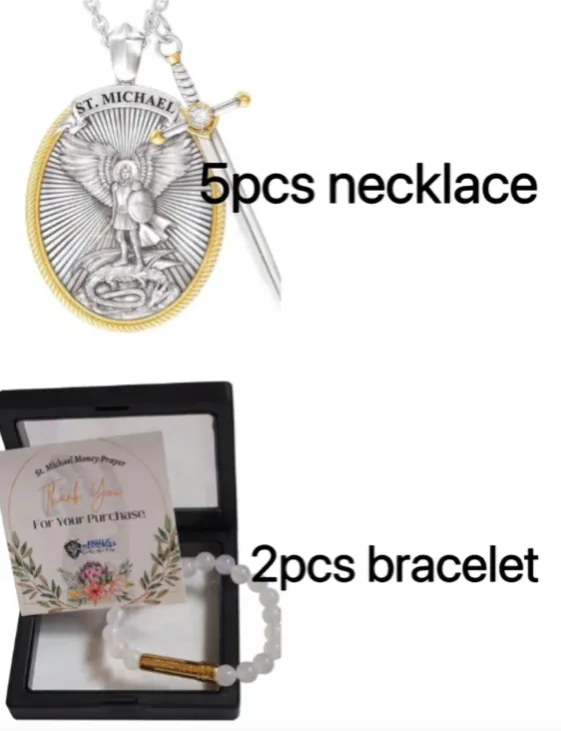5 x St Michael Wish Necklace 2 Wish Bracelet Worth 39 Angelic Prayer Store Bracelets 5 x St Michael Wish Necklace 2 Wish Bracelet Worth 39 Angelic Prayer Store Bracelets