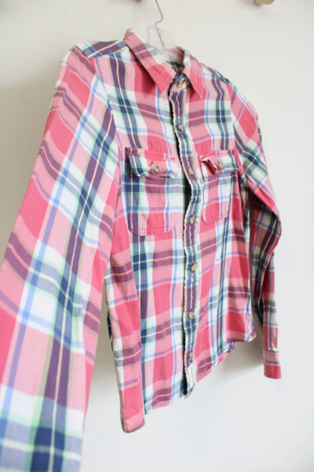 Abercrombie Kids Muscle Plaid Longsleeve Shirt 14 Abercrombie Fitch Earrings