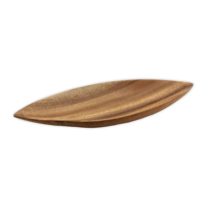 Acacia Wood CanoeShaped Serving Dish ISLANDERGRP Earrings