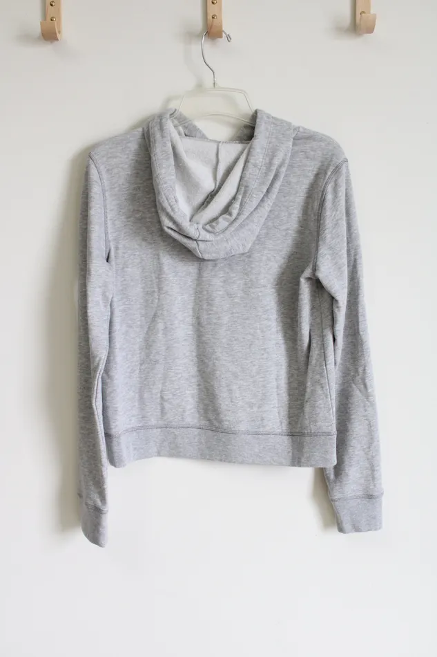 Aeropostale Aeropostale Gray Soft Logo Hoodie S Earrings
