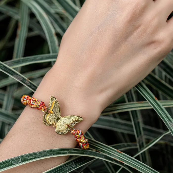 Agua Marina Bracelets Butterfly Gold Bracelet