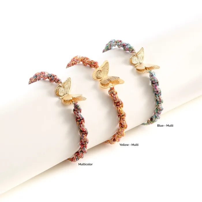Agua Marina Bracelets Butterfly Gold Bracelet