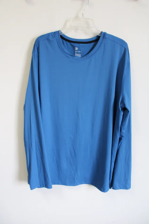 All In Motion Earrings All In Motion Blue Long sleeved Athletic Shirt XXL