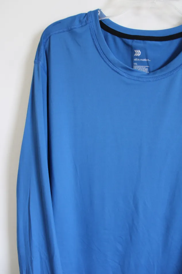 All In Motion Earrings All In Motion Blue Long sleeved Athletic Shirt XXL