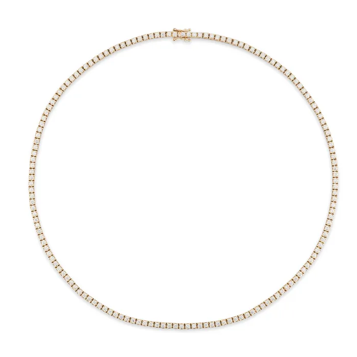 All The Way Yellow Gold 165cts Diamond 1600 Tennis Choker Necklace RACHEL LYNN CHICAGO Necklaces All The Way Yellow Gold 165cts Diamond 1600 Tennis Choker Necklace RACHEL LYNN CHICAGO Necklaces