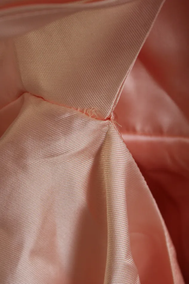 Alyce Earrings NEW Aylce Paris Shell Peach Pink Taffeta Dress 8