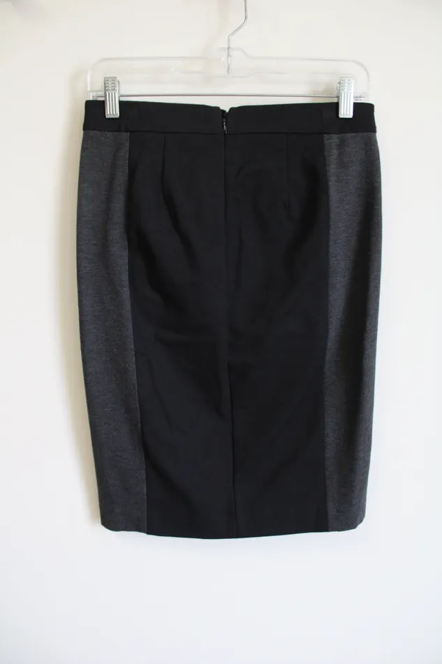 Ann Taylor Gray Color Blocked Stretch Fitted Skirt 2 Ann Taylor LOFT Necklaces