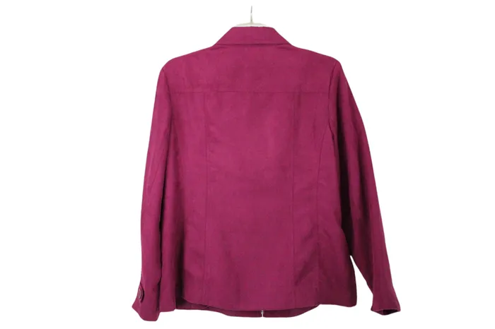 Appleseeds Earrings Appleseeds Petite Pink Suede Finish Jacket 14 Petite