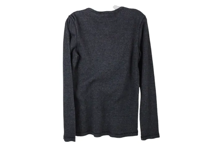 APT9 Earrings Apt9 Gray Waffle Knit Shirt S
