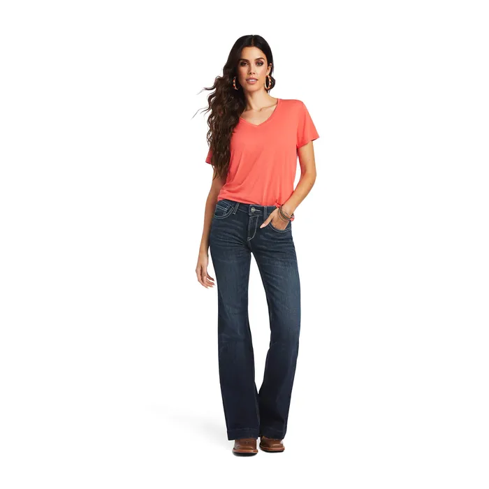 ARIAT CLOTHING Earrings ARIAT TROUSER PERFECT RISE AISHA WIDE MISSOURI LEG JEAN