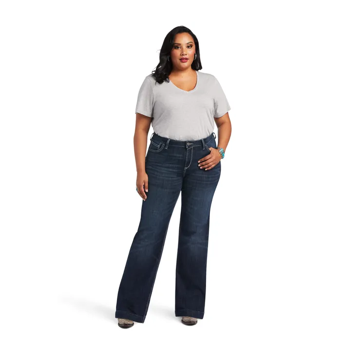 ARIAT CLOTHING Earrings ARIAT TROUSER PERFECT RISE AISHA WIDE MISSOURI LEG JEAN