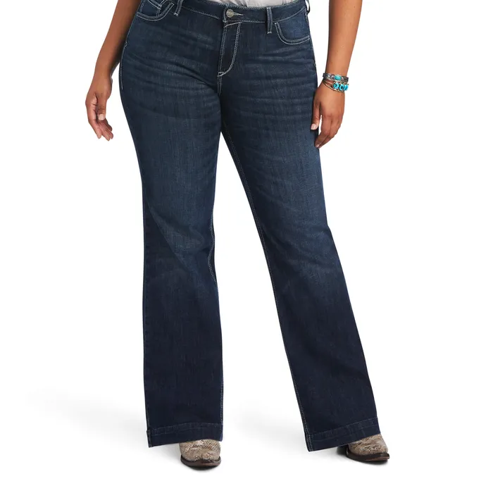 ARIAT CLOTHING Earrings ARIAT TROUSER PERFECT RISE AISHA WIDE MISSOURI LEG JEAN