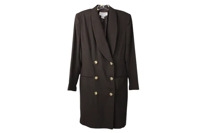 Atrium Earrings Vintage Atrium Brown Blazer Dress 6