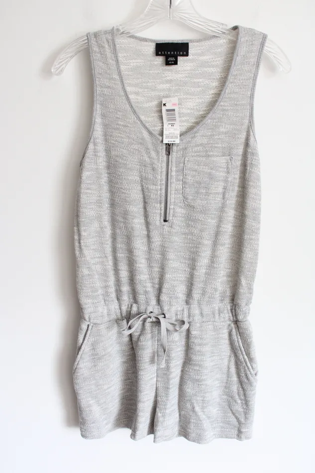 Attention Earrings NEW Attention Gray Romper XS