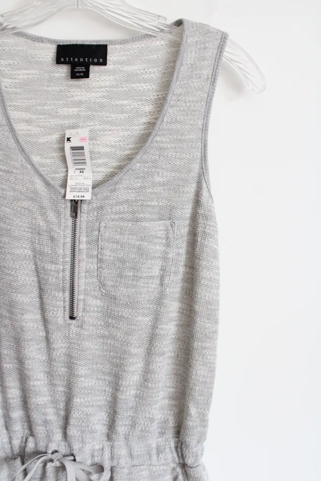 Attention Earrings NEW Attention Gray Romper XS