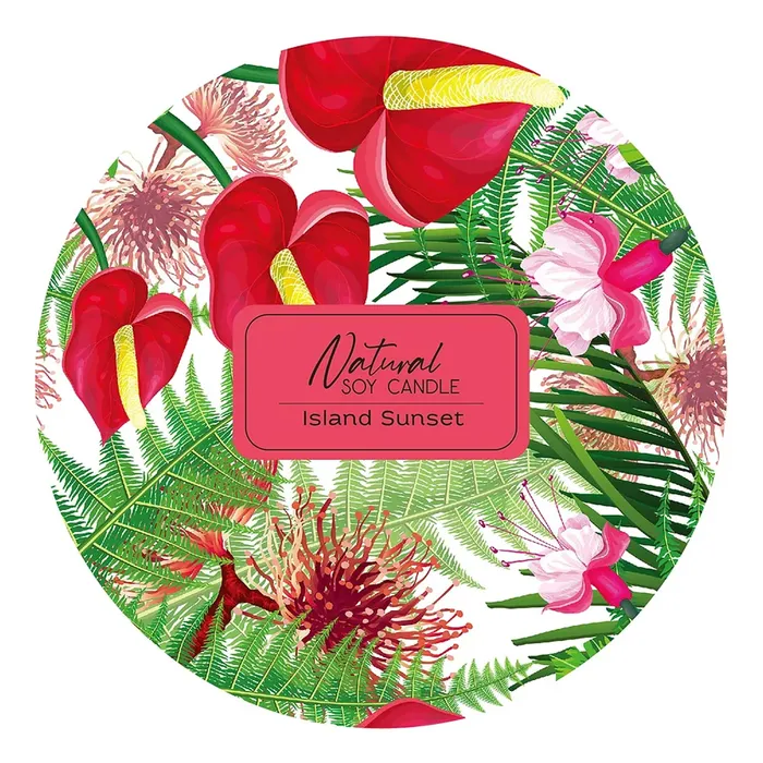 Bamboo Island Sunset Scented Candle in Keepsake Tin 8 oz BAMBOOISLAND Earrings