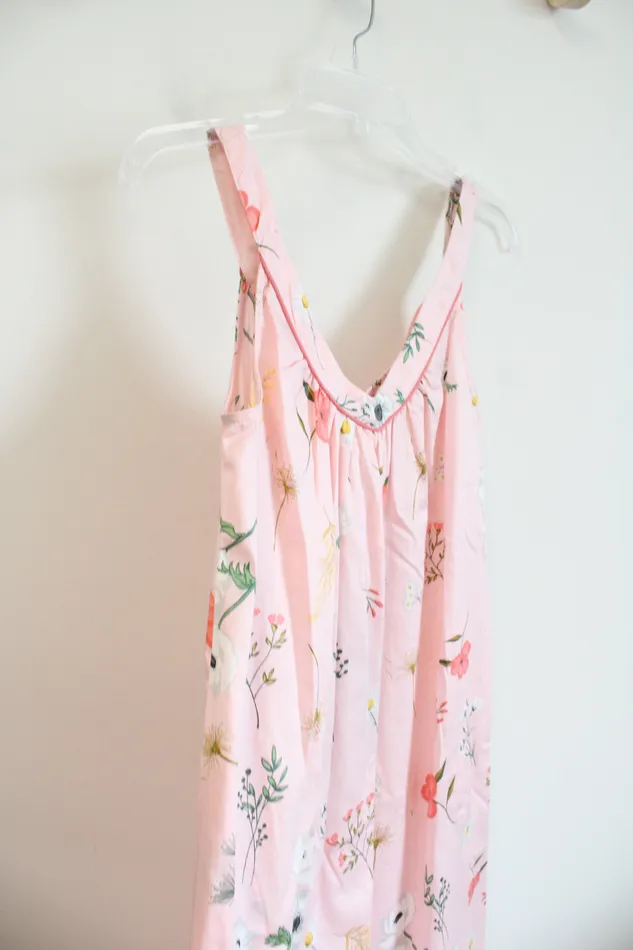 Bedhead Pajamas NEW Bedhead Pajamas Light Pink Floral Cotton Nightgown XS Necklaces