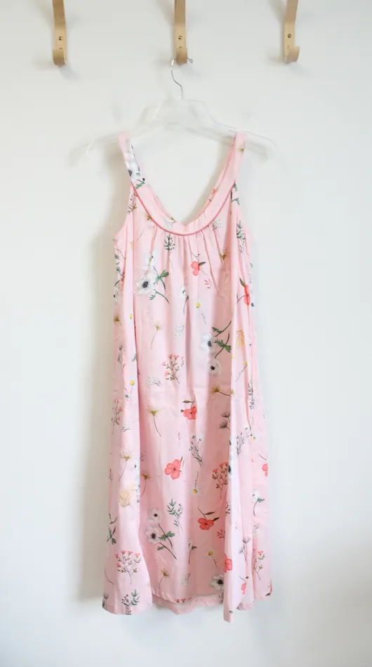 Bedhead Pajamas NEW Bedhead Pajamas Light Pink Floral Cotton Nightgown XS Necklaces