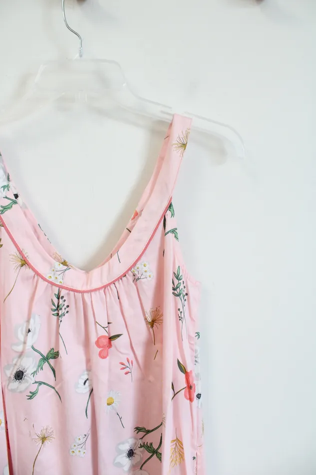 Bedhead Pajamas NEW Bedhead Pajamas Light Pink Floral Cotton Nightgown XS Necklaces