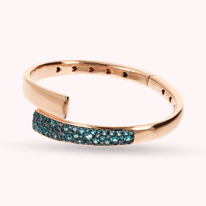 Bracciale Rigido Contrari con Pav in Cubic Zirconia Bronzallure Earrings