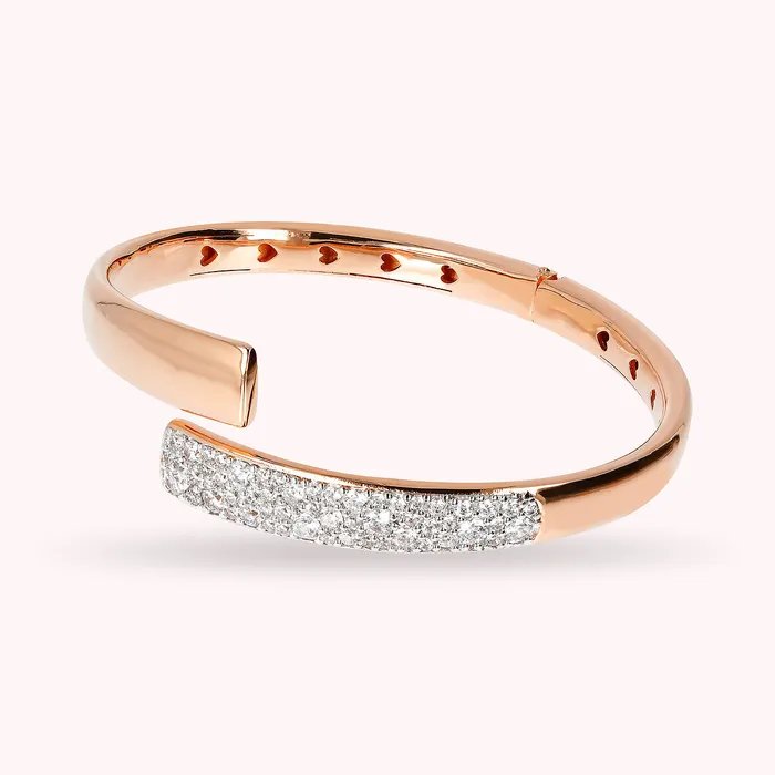Bracciale Rigido Contrari con Pav in Cubic Zirconia Bronzallure Earrings