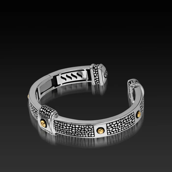 Bracelets John Atencio Matrix Cuff Bracelet with 14karat Gold Bracelets John Atencio Matrix Cuff Bracelet with 14karat Gold
