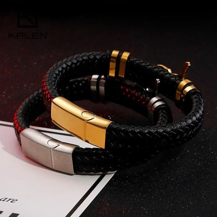 Bracelets Lords Guidance Mens Cross Bracelet br Leather Crucifix
