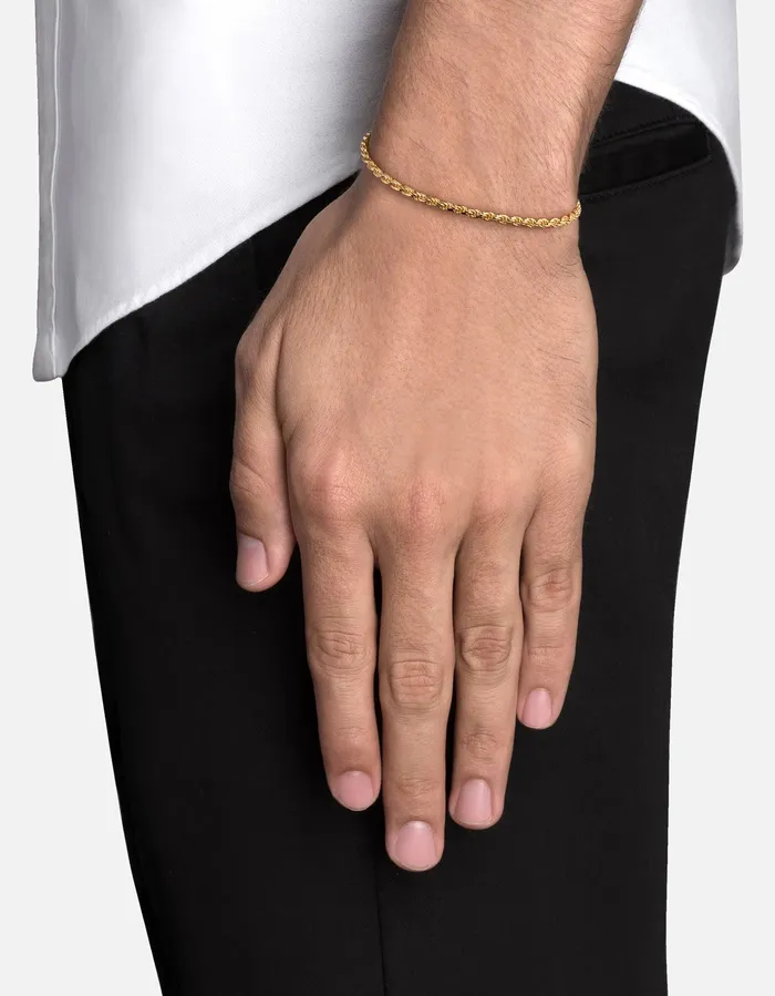 Bracelets Miansai 24mm Rope Chain Bracelet Gold Vermeil Bracelets Miansai 24mm Rope Chain Bracelet Gold Vermeil