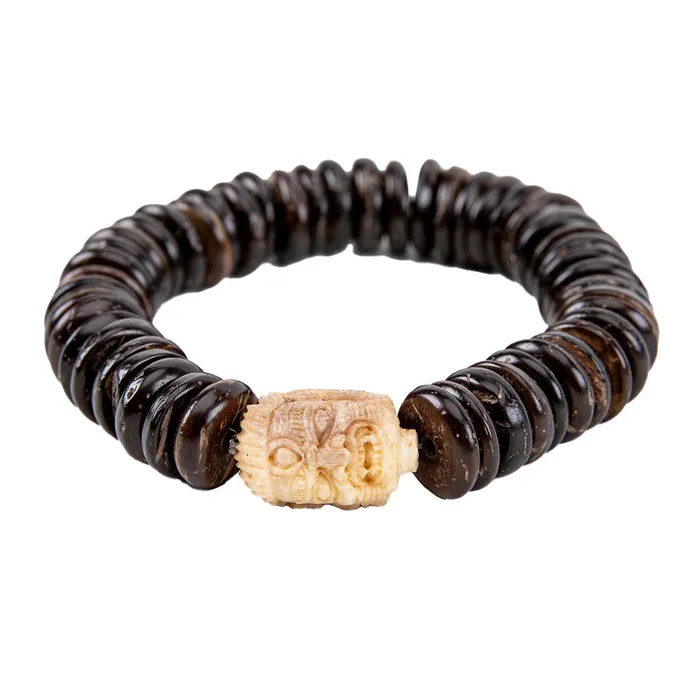 Bracelets Nirvana Mala Mahakala Black Bone Bracelet