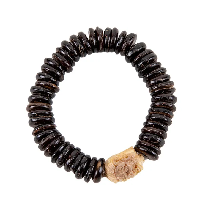 Bracelets Nirvana Mala Mahakala Black Bone Bracelet