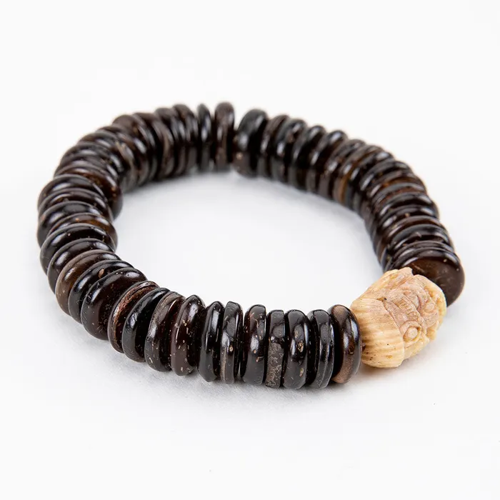 Bracelets Nirvana Mala Mahakala Black Bone Bracelet