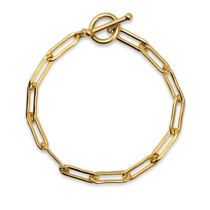 Bracelets RACHEL LYNN CHICAGO Yellow Gold Filled Chain Toggle Clasp Bracelet Bracelets RACHEL LYNN CHICAGO Yellow Gold Filled Chain Toggle Clasp Bracelet