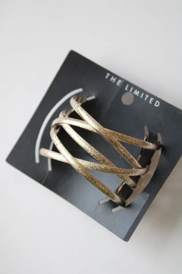 Bracelets The Limited NEW The Limited Stacked Silver Cuff Bracelet