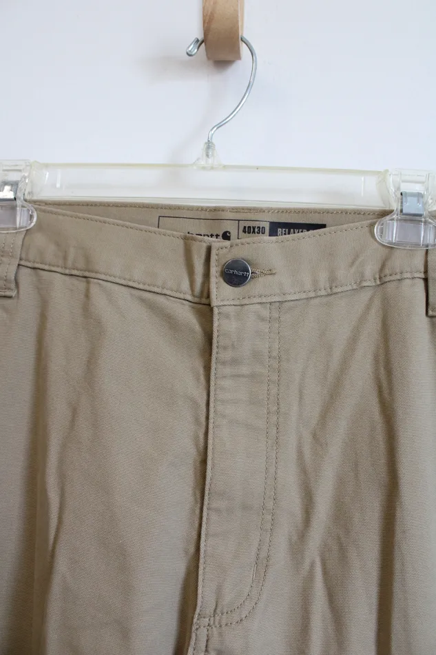 Carhartt Earrings Carhartt Relaxed Fit Tan Work Pants 40X30