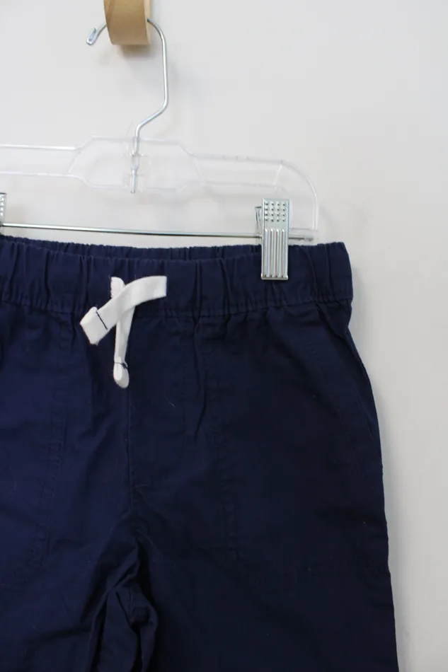 Carters Earrings Carters Navy Elastic Waist Cotton Shorts 4T
