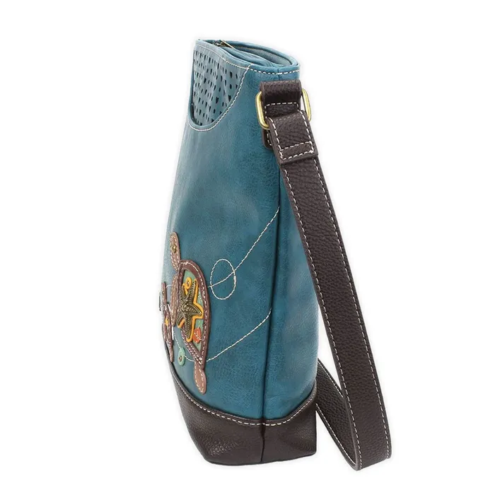 Chala Envoy Turtle RFID Messenger Handbag Turquoise CHALAGROUP Earrings