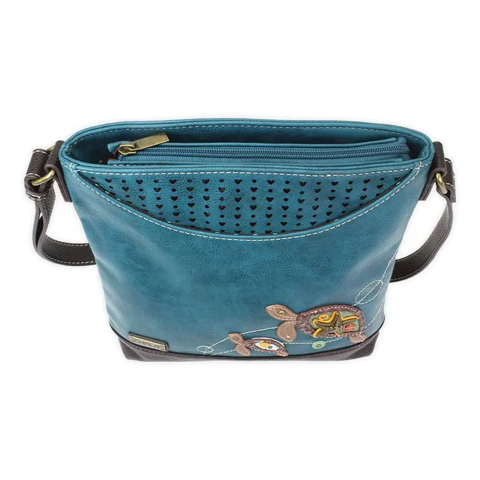 Chala Envoy Turtle RFID Messenger Handbag Turquoise CHALAGROUP Earrings