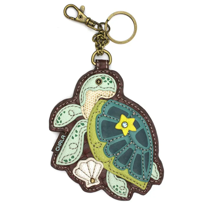 CHALAGROUP Earrings Chala Turtle Key FobCoin Purse