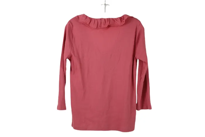 Chaps Earrings Chaps Pink Ribbed Shirt M