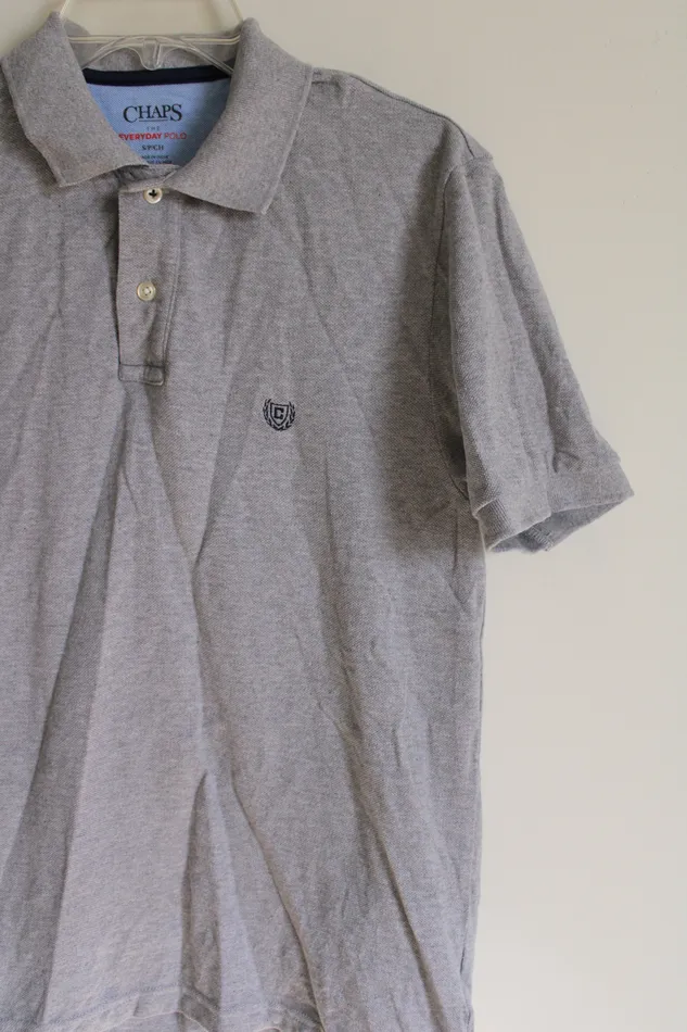 Chaps Everyday Polo Gray Shirt S Chaps Earrings