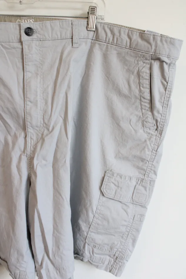 Chaps Necklaces Chaps Coastland Wash Stretch Light Gray Cargo Shorts 52