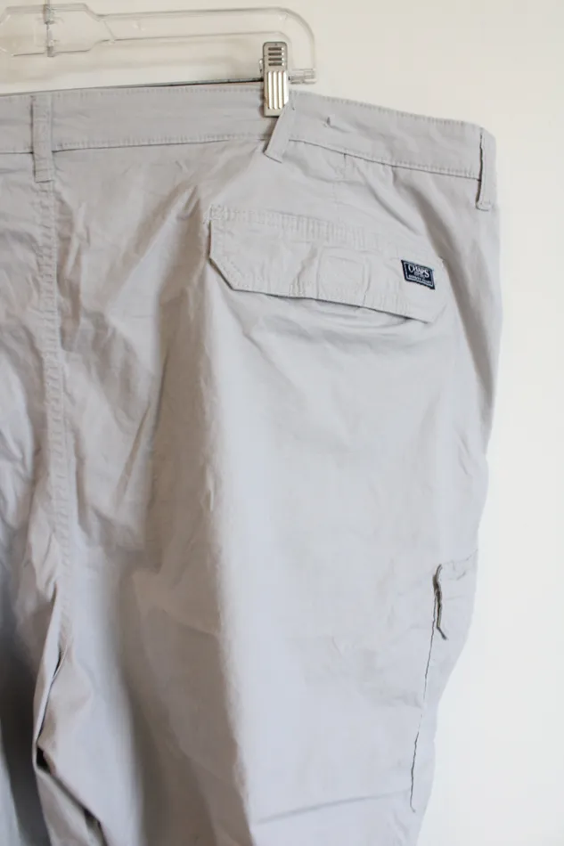 Chaps Necklaces Chaps Coastland Wash Stretch Light Gray Cargo Shorts 52