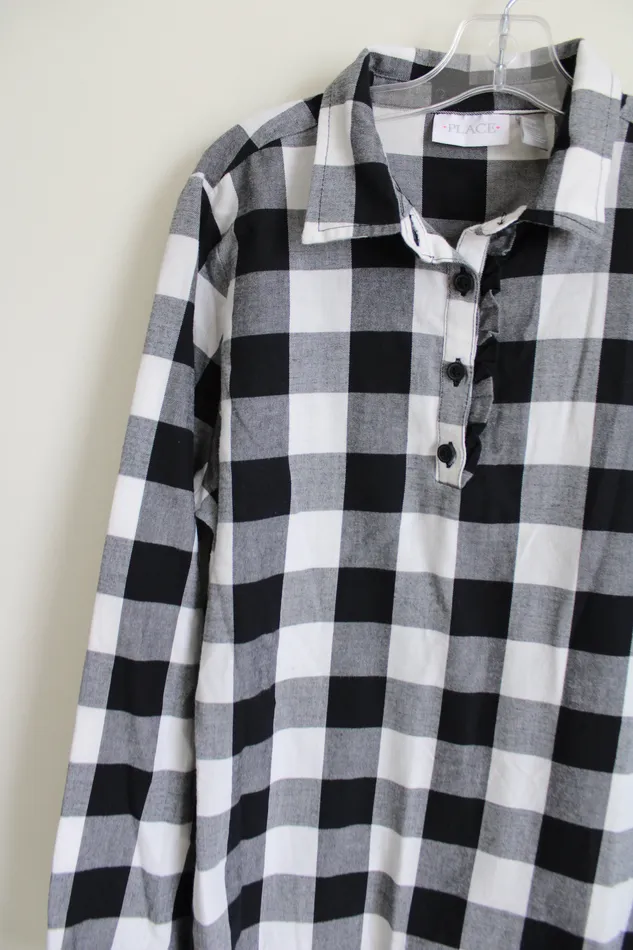 Childrens Place Earrings Childrens Place Black Buffalo Plaid Dress 16