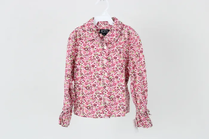 Childrens Place Pink Floral Shirt 56 Childrens Place Earrings