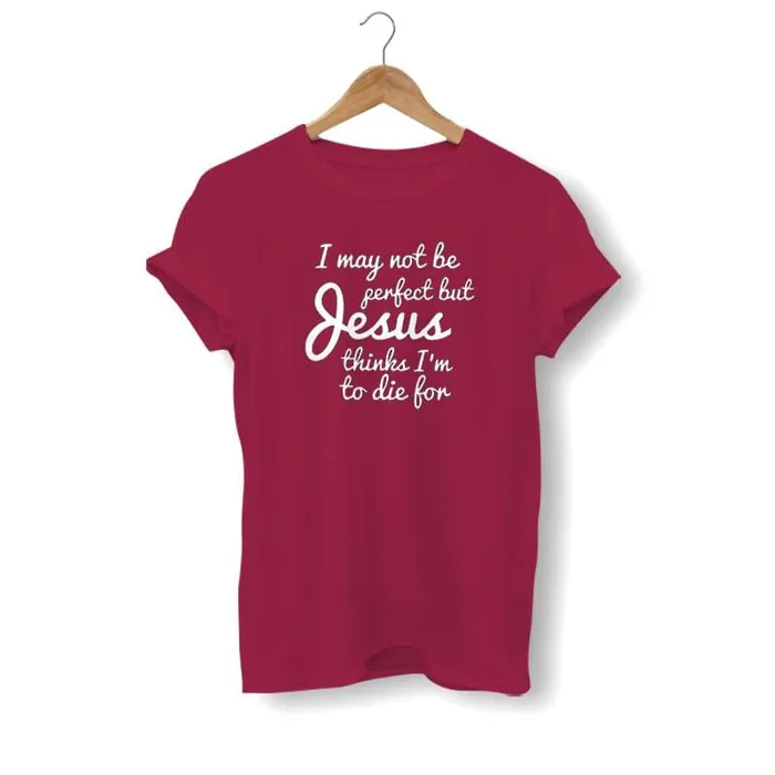 Christian TShirt br I May Not Be Perfect Lords Guidance Necklaces