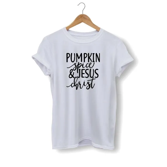 Christian TShirt br Pumpkin Spice And Jesus Lords Guidance Necklaces