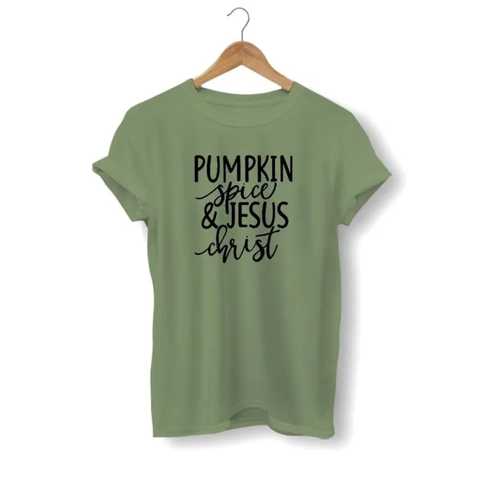Christian TShirt br Pumpkin Spice And Jesus Lords Guidance Necklaces